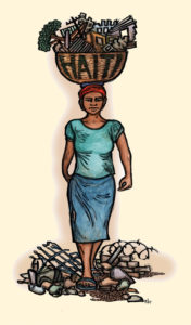 Haiti - Haitian Woman, Hurricane Recovery Poster by Ricardo Levins Morales