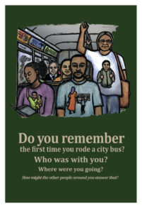 First Bus Ride - Artwork by Ricardo Levins Morales