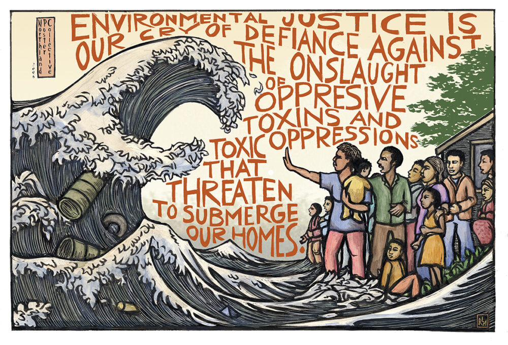 Environmental Justice Notecard Ricardo Levins Morales Art Studio Store