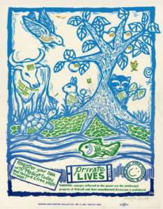 Private Lives - Privacy, Nature Poster by Ricardo Levins Morales