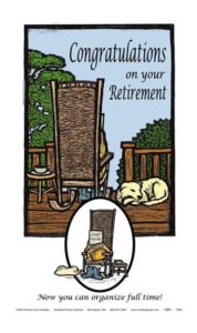 Activist Retirement Congratulations Funny Poster by Ricardo Levins Morales